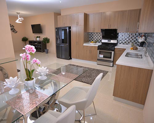 Bois Cano Park Show Home Dining Room and Kitchen